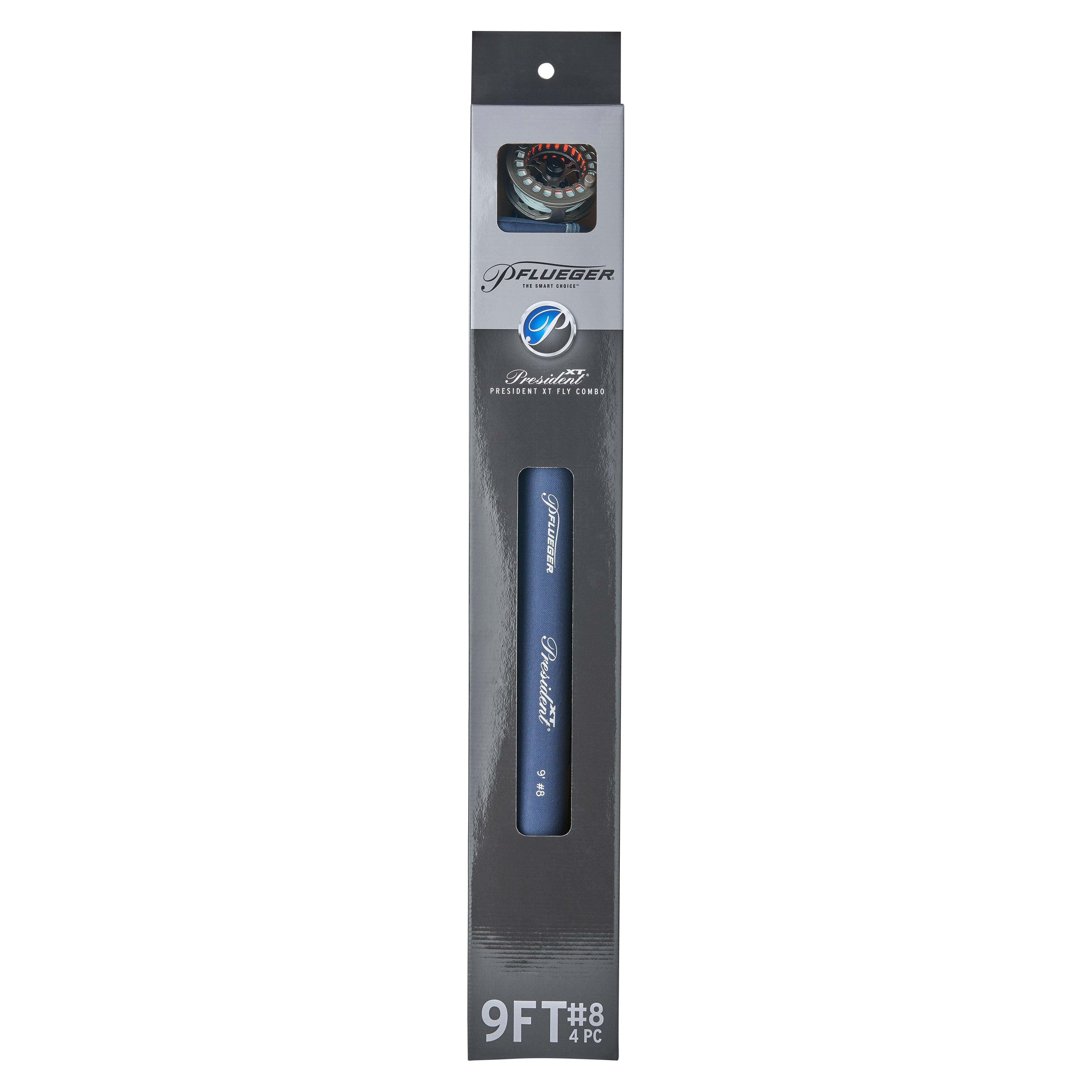 Pflueger President XT Fly Fishing Combo, 9' Light Rod, 6/7/8 Size Reel