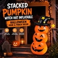 thumbnail image 6 of Hvmvliv 4.6FT Halloween Inflatable Pumpkin Ghost with Luminous Effect for Outdoor Yard Courtyard Party Scene Display, 6 of 6