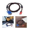 thumbnail image 2 of 1080P Video Cables for Computer Laptop PC Monitors Adapter Cable Quick Connection 19pin Interfaces to VGA Cord, 2 of 11