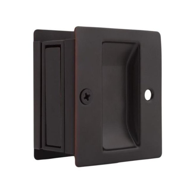 Weslock 00527X1X1 Rectangular Passage Pocket Door Lock with Adjustable Backset & Full Lip Strike, Oil Rubbed Bronze
