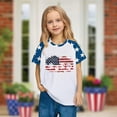 thumbnail image 2 of ZACPNCV Shirts for Kids Boys Girls Summer Crewneck USA Flag Graphic Short Sleeve Casual 4th of July Shirt Patriotic Tee Blouses Blue 13-14 Years, 2 of 8