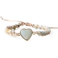 thumbnail image 1 of GHSDFBB Boho Handmade Natural Stone Bead 3 Row Wide Wrap Wrist Statment Bracelet Jewelry Collection, 1 of 6