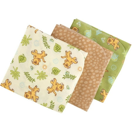 Disney - Baby Bedding Lion King Simba Flannel Blanket, 3pc