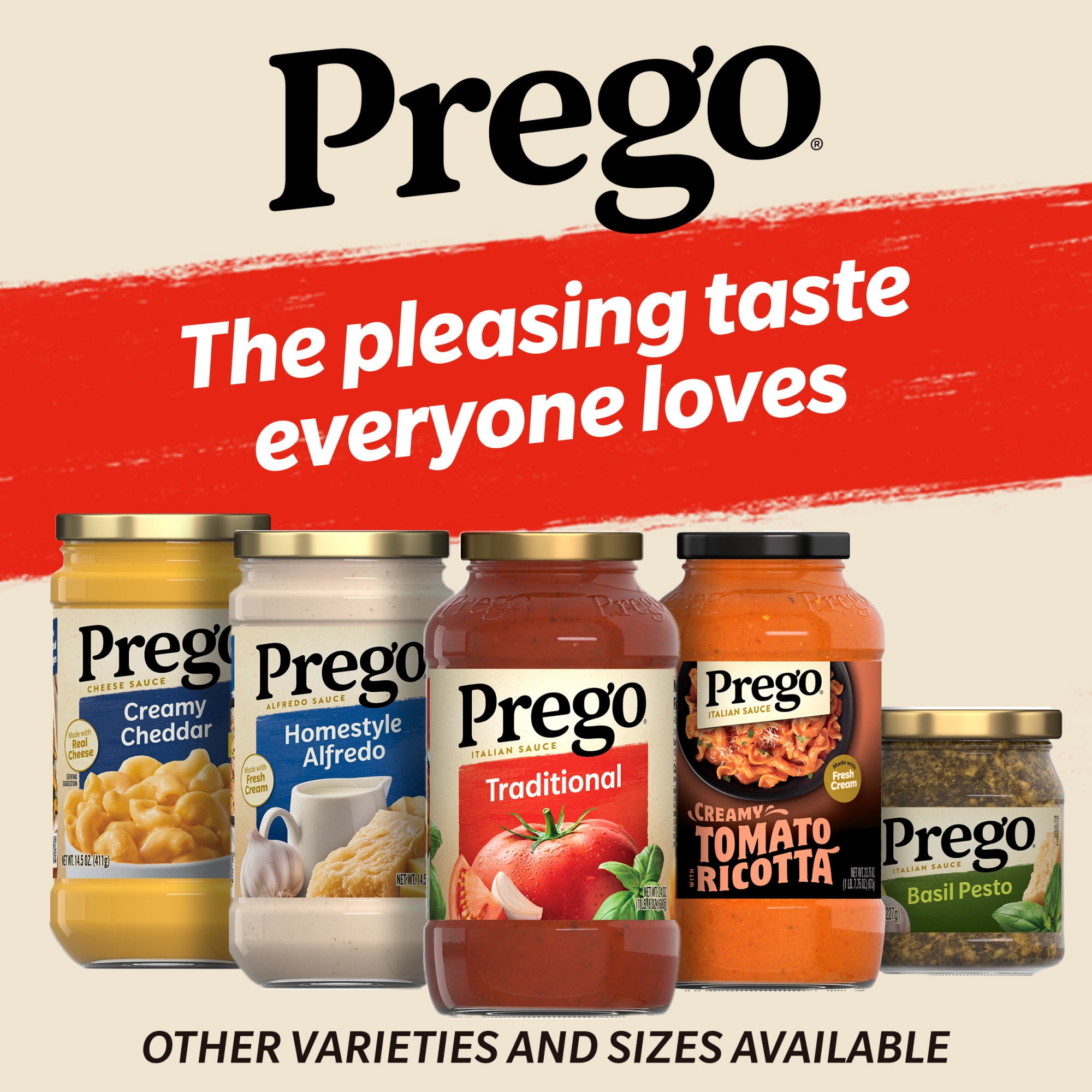 Prego Traditional Pasta Sauce, 24 oz Jar