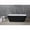 Black & White, variant on ALFI brand AB9952 67" White Rectangular Solid Surface Smooth Resin Soaking Bathtub