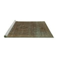 thumbnail image 2 of Ahgly Company Machine Washable Indoor Round Oriental Turquoise Blue Industrial Area Rugs, 8' Round, 2 of 4