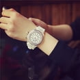 thumbnail image 6 of DESIGNICE 2026 New Led Backlight Sport Waterproof Quartz Wrist Watches Womens Expansion Band Watches with No Batteries Large Face Digital Watch for Seniors Watch Stretch Band Watches with Secondhand, 6 of 7