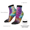 thumbnail image 6 of Pofeuu Rainbow Melting Ice Cream Print 30cm Socks, Adult Running Hiking Socks for Youth and Adult, 6 of 7