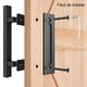 thumbnail image 3 of 2PCS Manija de Puerta de Granero, Tirador de Puerta con Tirador de Dedo Empotrado, Mango de Puerta Oscilante Resistente con Tornillos de Montaje para Puerta Corredera, Puerta, Cobertizo (Cuadrado), 3 of 7