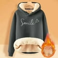 thumbnail image 2 of XINXIAOO Hoodies for Women Long Sleeve Hoodie Womens Pullover Sweatshirt Soft Hoodie Dark Gray Hoodies Trendy Fall Outfits for Women Womens Trendy Clothes, 2 of 4