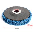 thumbnail image 3 of Amoladora removedora de óxido de pintura de rueda abrasiva de disco de tira de polietileno de 4 pulgadas (azul) Likrtyny Para estrenar, 3 of 6