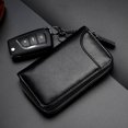 thumbnail image 4 of Bolso para llaves de coche con cremallera de gran capacidad, bolso para colgar en la cintura para hombre, de cuero genuino, bolso para tarjetas para mujer, llavero de moda multifunción para, 4 of 6