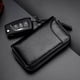 thumbnail image 4 of Bolso para llaves de coche con cremallera de gran capacidad, bolso para colgar en la cintura para hombre, de cuero genuino, bolso para tarjetas para mujer, llavero de moda multifunción para pareja, 4 of 6