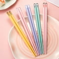 thumbnail image 4 of TidBay 2Pcs Children Chopsticks Chinese Style Non-Slip Cozy Grip Food Grade Cute Cartoon Utensils Reusable Home Beginner Training Plastic Chopsticks Kitchen Supplies, 4 of 8