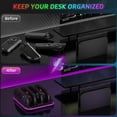 thumbnail image 4 of 4-in-1 Controller Charging Dock Compatible with Switch 2 JoyCons, Game Console Handles Charger Stand with LED Indication for Switch 2 (Black), 4 of 8