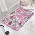 thumbnail image 3 of Pioneer Flower Floral Print Flannel Non Slip Door Rugs,Washable Door Mats Indoor,Decorative Door Mats,Dirt-Resistant and Absorbent Doormat for Entrance,Bedroom,Kitchen,Bathroom,31.5"x17", 3 of 4