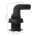 thumbnail image 2 of Worgeous Kayak Track Mount Boat Drain Thru Hull Drain Fitting Boat Thru Hull Fitting Drain Hull Accessories Kayak Plug Valve Kayak Plug Seal Kayak Plug, 2 of 8