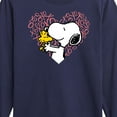 thumbnail image 3 of Peanuts - Snoopy Woodstock Xo Heart  - Toddler And Youth Long Sleeve Graphic T-Shirt, 3 of 6