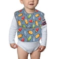 thumbnail image 6 of Hirioo Fruit Ice Cream for Baby Waterproof Pocket Bib Adjustable Closed for Babies Toddlers with Large Pocket 6-24Months, 6 of 8