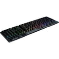 thumbnail image 4 of Logitech 920-009512 G915 TKL Tenkeyless Lightspeed Wireless RGB Mechanical Gaming Keyboard Linear - Carbon, 4 of 6