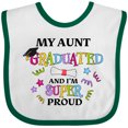 thumbnail image 3 of Inktastic My Aunt Graduated and I'm Super Proud Boys or Girls Baby Bib, 3 of 4