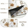 thumbnail image 6 of Area Rug for Living Room, Brown Spring Floral Non-Slip Indoor Large Carpet for Bedroom/Dining Room, Flowers Leaves Elegant Pastoral Washable Low-Profile Rectangle Floor Runner Rugs - 6 x 9 Ft, 6 of 7