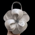 thumbnail image 2 of Mini Bolso Mano Con Flores Noche Floral Cuero PU para Mujer (plata), 2 of 7