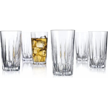Clear Drinking Glasses Set of 10