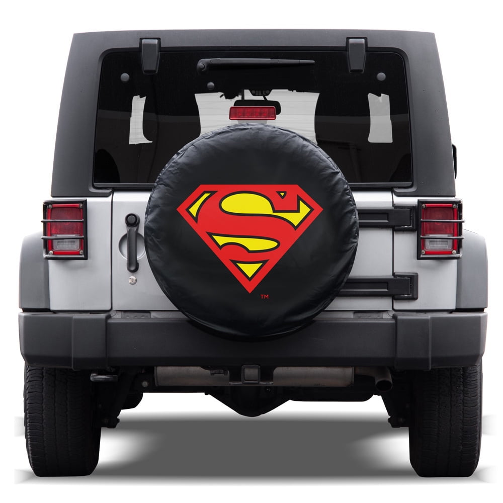 Superman Spare Tire Cover for Jeep Wrangler (1987-2019 JK, JL, CJ, YJ