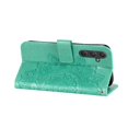 thumbnail image 5 of For Samsung Galaxy A55 5G 6.6" Seven Petal Flower Embossed Strong Magnetic Attachment/Closure, Card Slots/Pocket, PU Leather Flip Wallet Case With Hanging Rope,Green,For Galaxy A55 (5G), 5 of 8