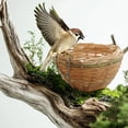 thumbnail image 2 of 1/2/4 Pieces Bird Nest,Natural Wicker Woven Nest Pans,Small Bird Nest Boxes Cage,Hanging Bird Bedding Nesting Cage Accessories for Parrot Budgie, 2 of 5