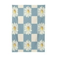 thumbnail image 2 of BZSMCE Square Tablecloth Daisy Delight on Blue Pattern Tableclothes, 2 of 9