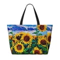 thumbnail image 2 of Rocae Landscape With Sunflowers for Large Women's Waterproof Beach Bag Tote with 7 Pockets Pool Bag for Travel Gym Vacation, 2 of 6