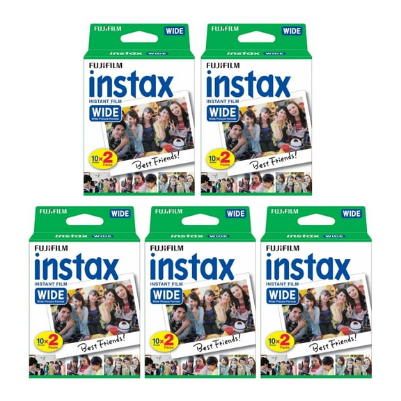 Fujifilm Instax Wide Picture Instant Film, 20 Exposures, 5 Pack