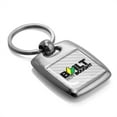 thumbnail image 2 of iPick Image for JDM Built-Not-Bought White Carbon Fiber Backing Brush Metal Key Chain, Official Licensed, 2 of 3