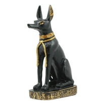 Ebros Egyptian Classical Deities Miniature Figurine Gods Of Egypt Dollhouse Miniature Statue Legends Of Ancient Egypt Educational Sculpture Collectible (Anubis Jackal Form)