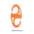 thumbnail image 2 of Mosquetón 8 S Forma Snap Biner Clip Camping al aire libre Molle Mochilas Hebillas, 2 of 6