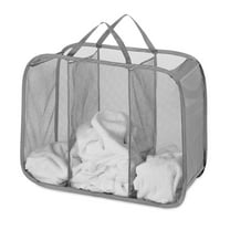 Whitmor Polyester Mesh Pop & Fold Laundry Sorter - Paloma Gray - for Adults