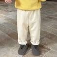 thumbnail image 5 of Huanglei Warm Inner Boys' Casual Pants For Toddlers And Kids Cozy Corduroy Straight Lit Lightweight Jogger Pants, 5 of 5