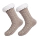 thumbnail image 1 of Calcetines térmicos antideslizantes Salvador para interiores de invierno para mujeres Marrón claro Salvador Dali Calentadores de piernas de felpa, 1 of 8