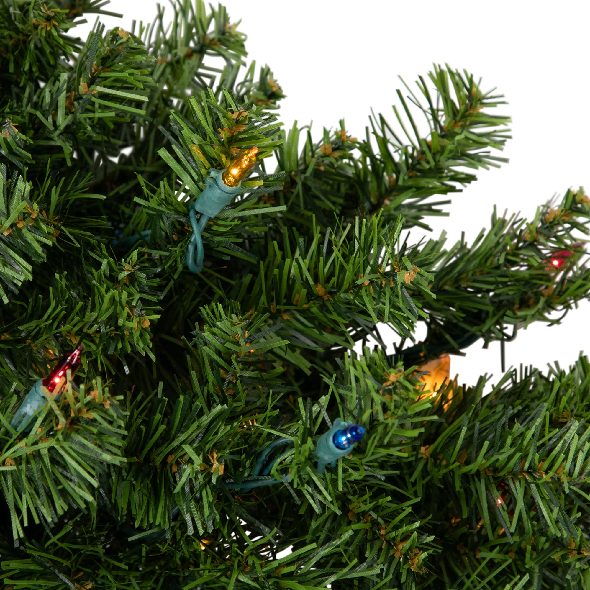 northlight pre lit artificial canadian pine christmas wreath