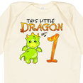 thumbnail image 4 of Inktastic Dragon 1st Birthday- Turning One Boys or Girls Long Sleeve Baby Bodysuit, 4 of 5