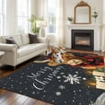 thumbnail image 2 of Snowflake Highland Cow Area&nbsp;Rug 5x7ft Candle Pine Tree Merry Christmas Non-Slip&nbsp;Washable Square&nbsp;Rugs Soft Felt Indoor Floor Mat for Bedroom Kitchen Living Room Bathroom, 2 of 9
