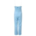 thumbnail image 7 of Summer Sexy Solid Color Off The Shoulder Sleeveless High Waist Rompers,Foreign Trade Style Tube Top Slit Jumpsuit for Women, 7 of 7
