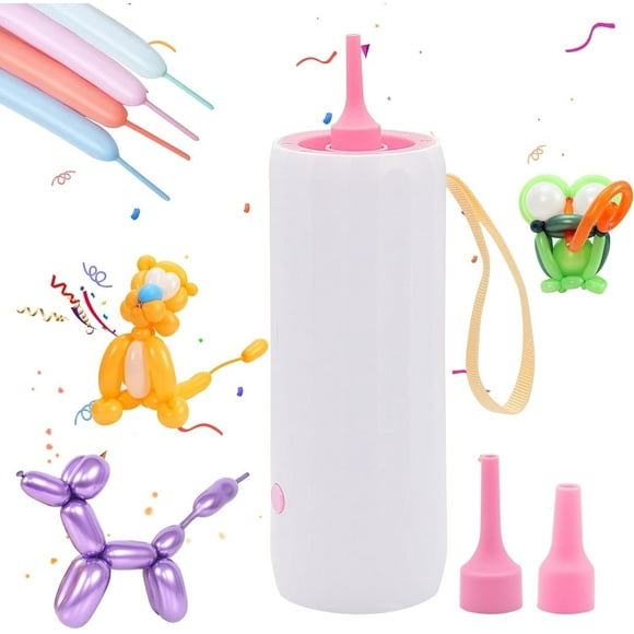 B-Qtech Bomba de Aire Eléctrica para Eventos, Inflador Compacto de 12 V para Formas de Láminas, Animales y Rizados, Decoración de Cumpleaños/fiesta