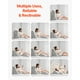 thumbnail image 5 of VEVOR Almohada de Cuña para Descansar, Juego de 4 uds de Cuñas Ortopedicas Ajustables para Cama, Soporte para Piernas, Cuello y Hombros, para Reflujo Ácido, Alivio de Ronquidos, Blanco y Gris, 5 of 9