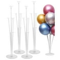 thumbnail image 1 of 4 Sets transparent Balloon Stand Kit For Table, Balloon Sticks with Base Birthday Graduation Party Decorations Wedding, 1 of 5