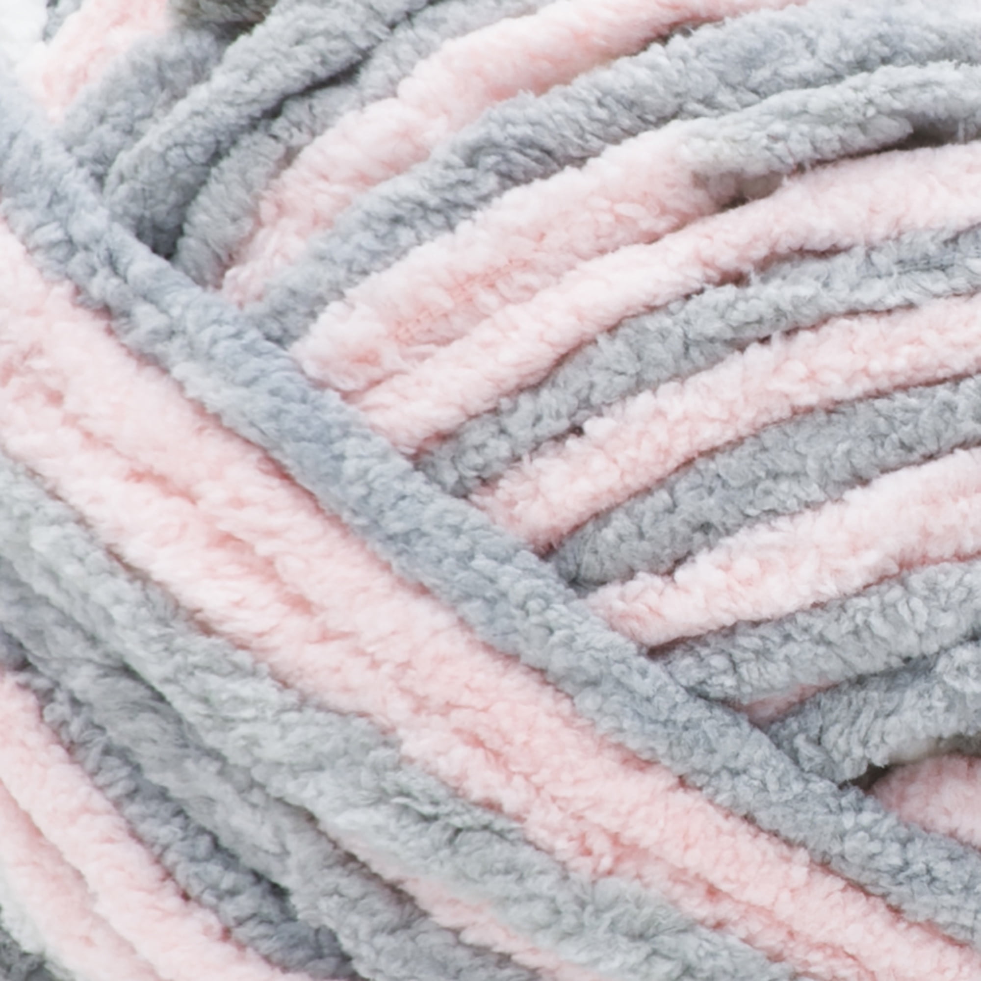 Bernat® Baby blanket™ #6 Super Bulky Polyester Yarn, Baby grays 10.5oz/300g 220 Yd (2pk)