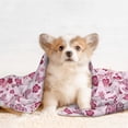 thumbnail image 4 of Pofeuu Flower Butterfly Print Puppy Blanket,Dog Blankets,Pet Blanket Cozy Cat Blankets for Indoor Cats, Fuzzy Pet Blanket for Kitten Doggy Dog Blankets-Small, 4 of 8