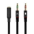 Computer Headphone Splitter 3.5mm Female To 2 Pairs 3.5mm Male